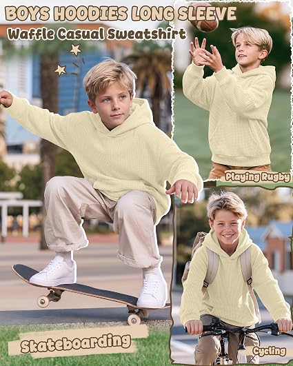 Boys Waffle Hoodie