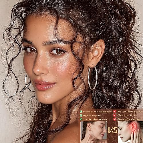 Silver Hoop Earrings